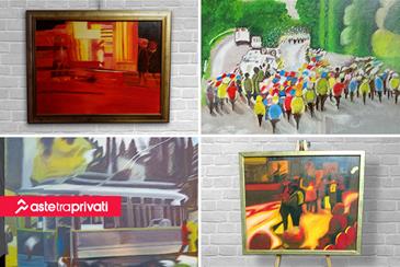 Arte e movimento: quattro opere di Angelo Salvatori su Aste tra Privati - Aste tra privati