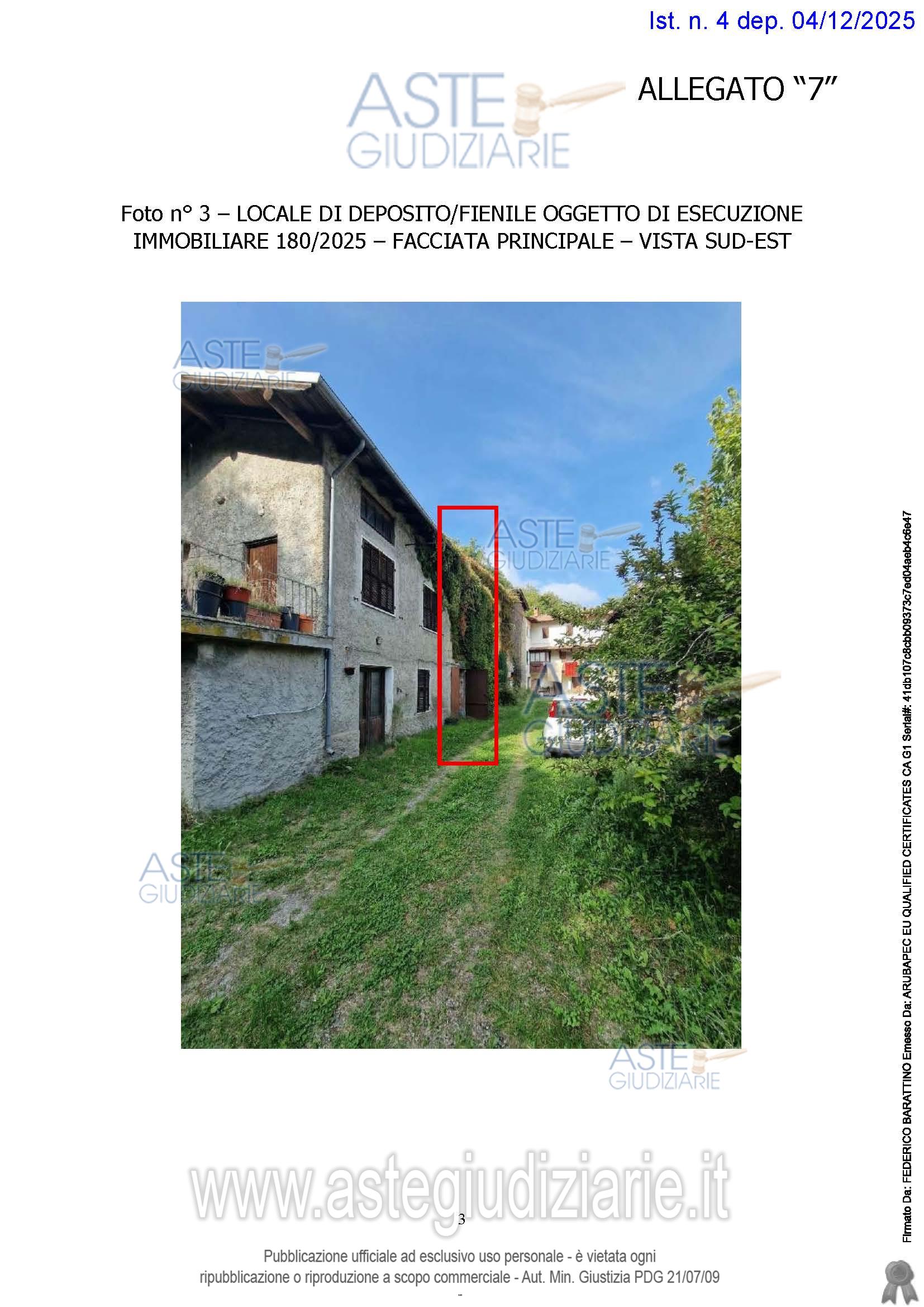 Fotografia del bene