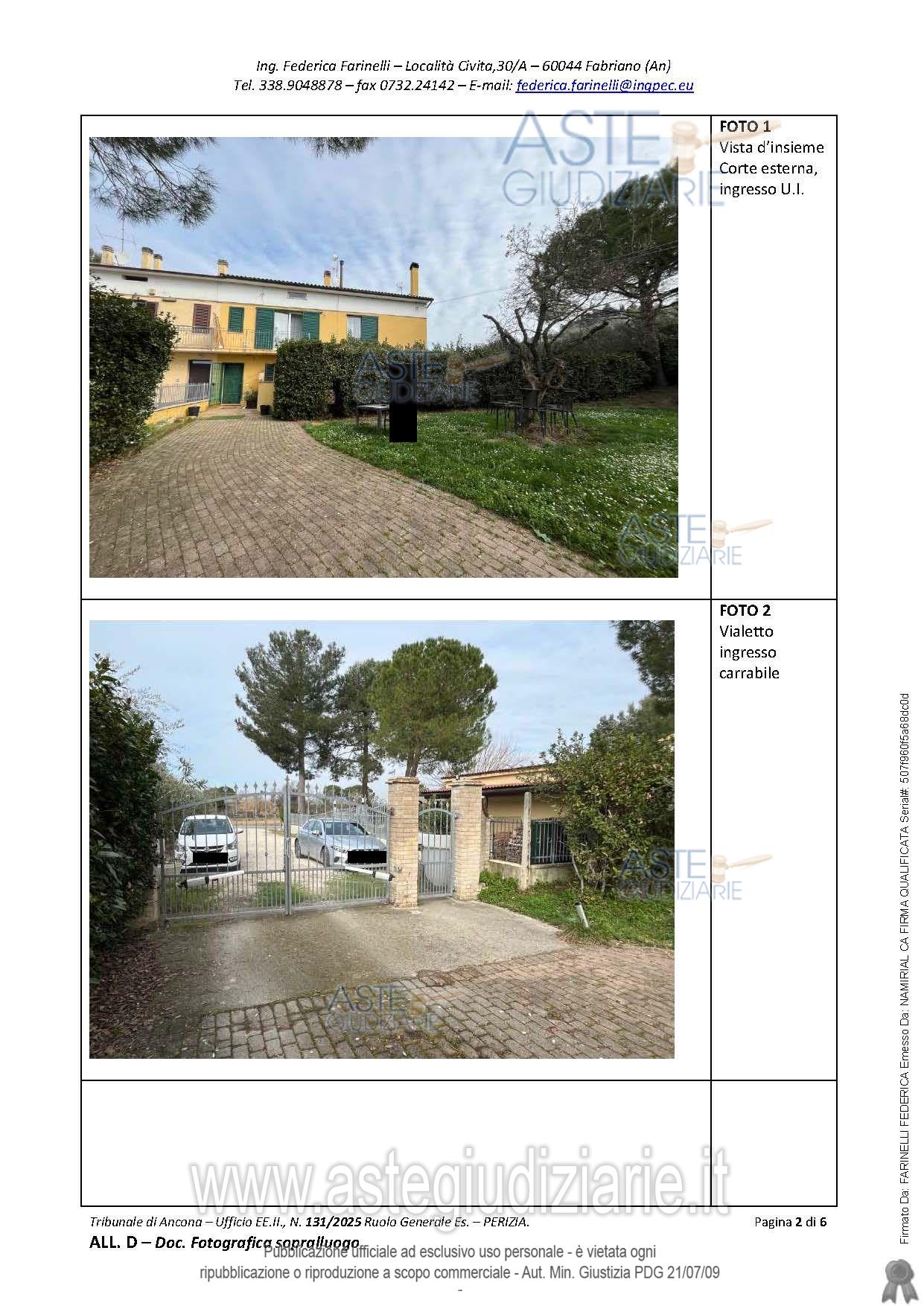 Fotografia del bene