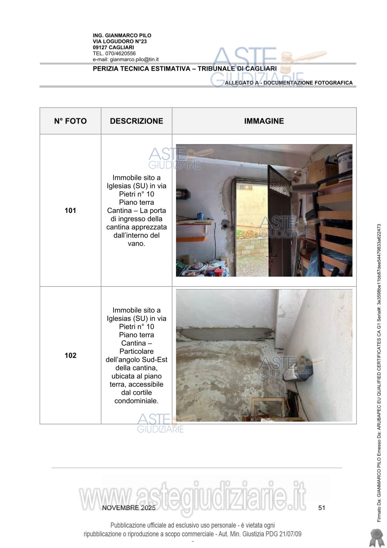 Fotografia del bene