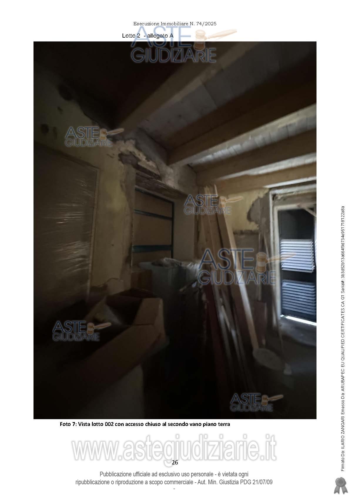 Fotografia del bene