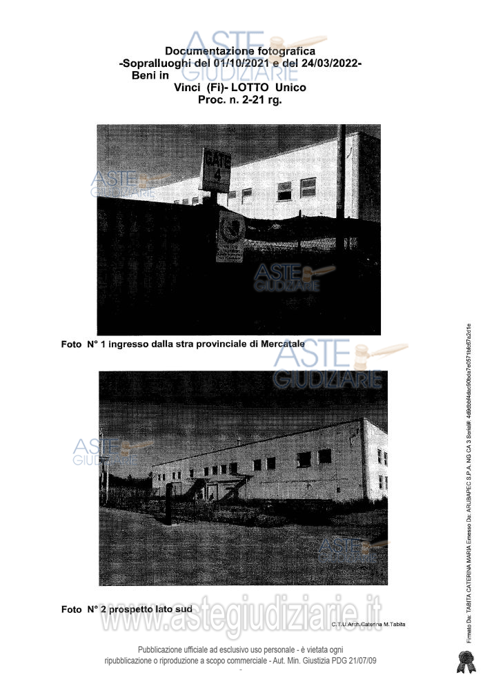 Fotografia del bene