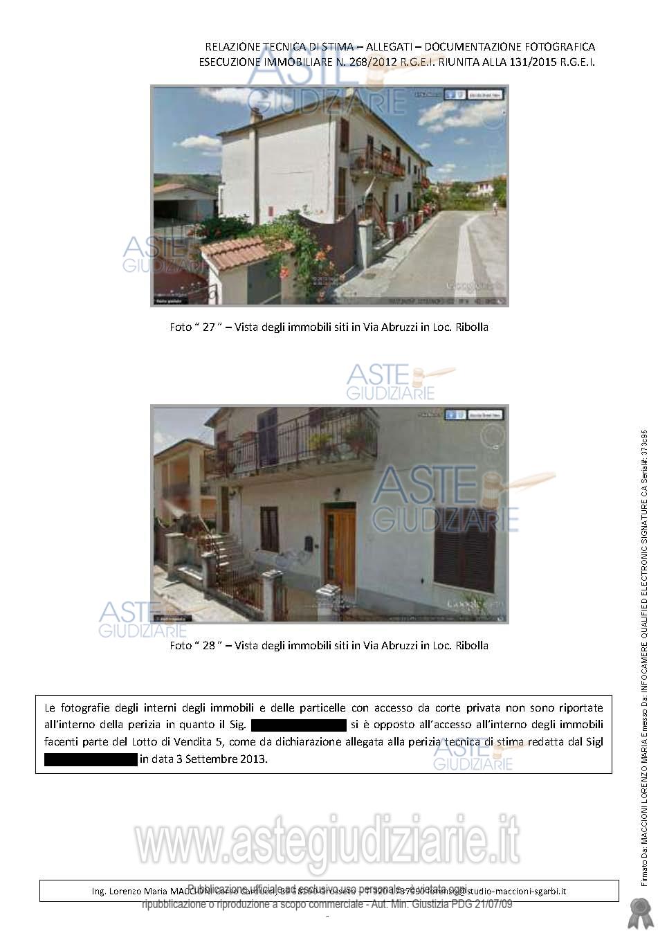 Fotografia del bene