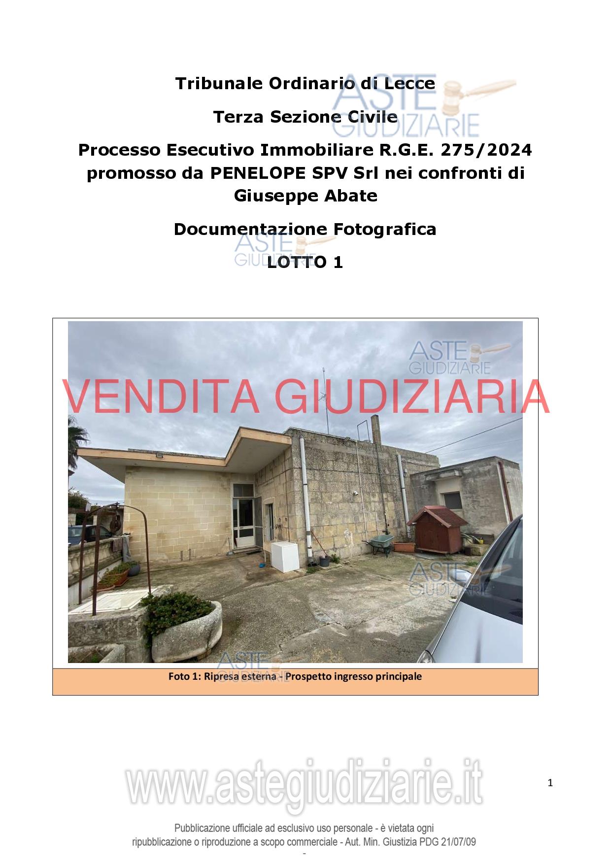 Fotografia del bene