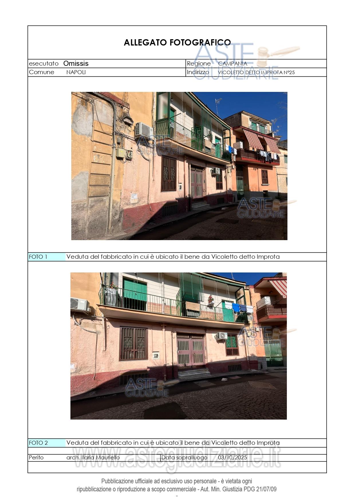 Fotografia del bene