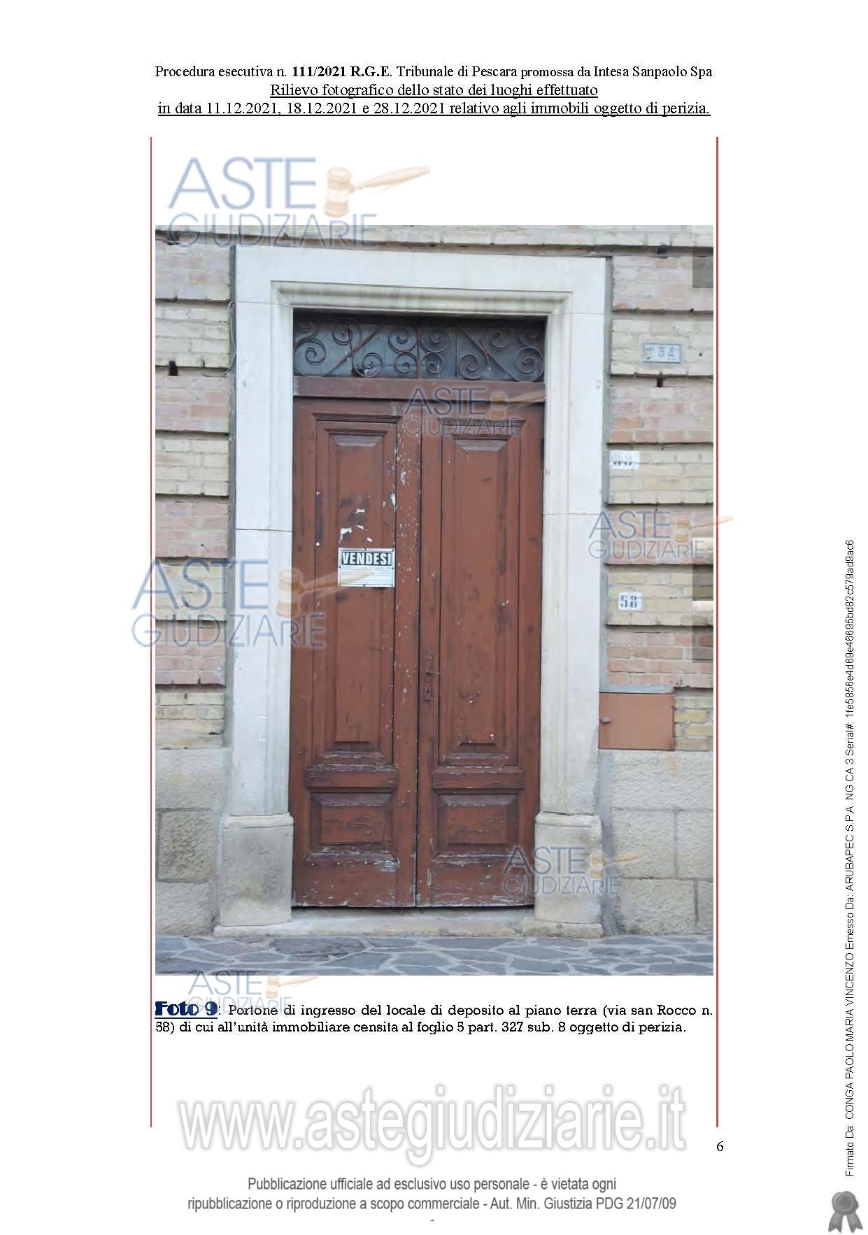 Fotografia del bene