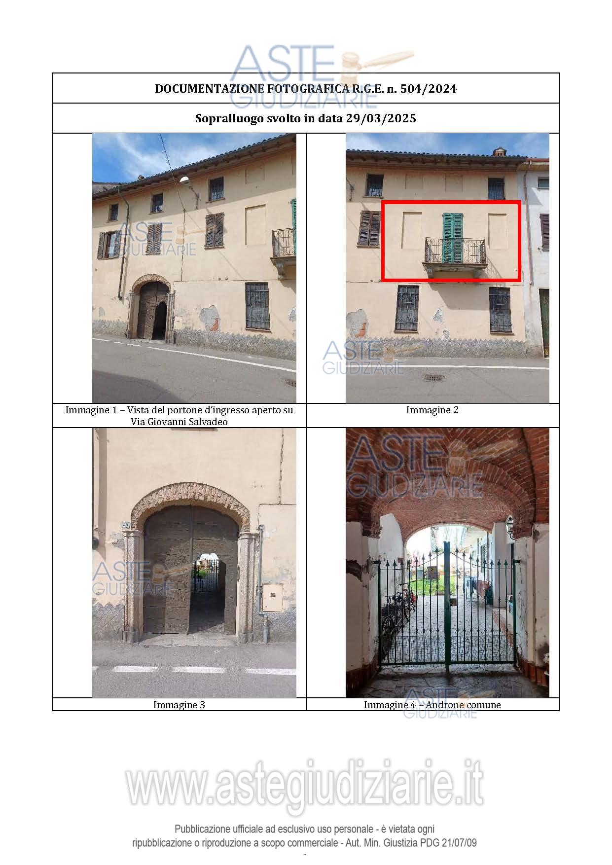 Fotografia del bene