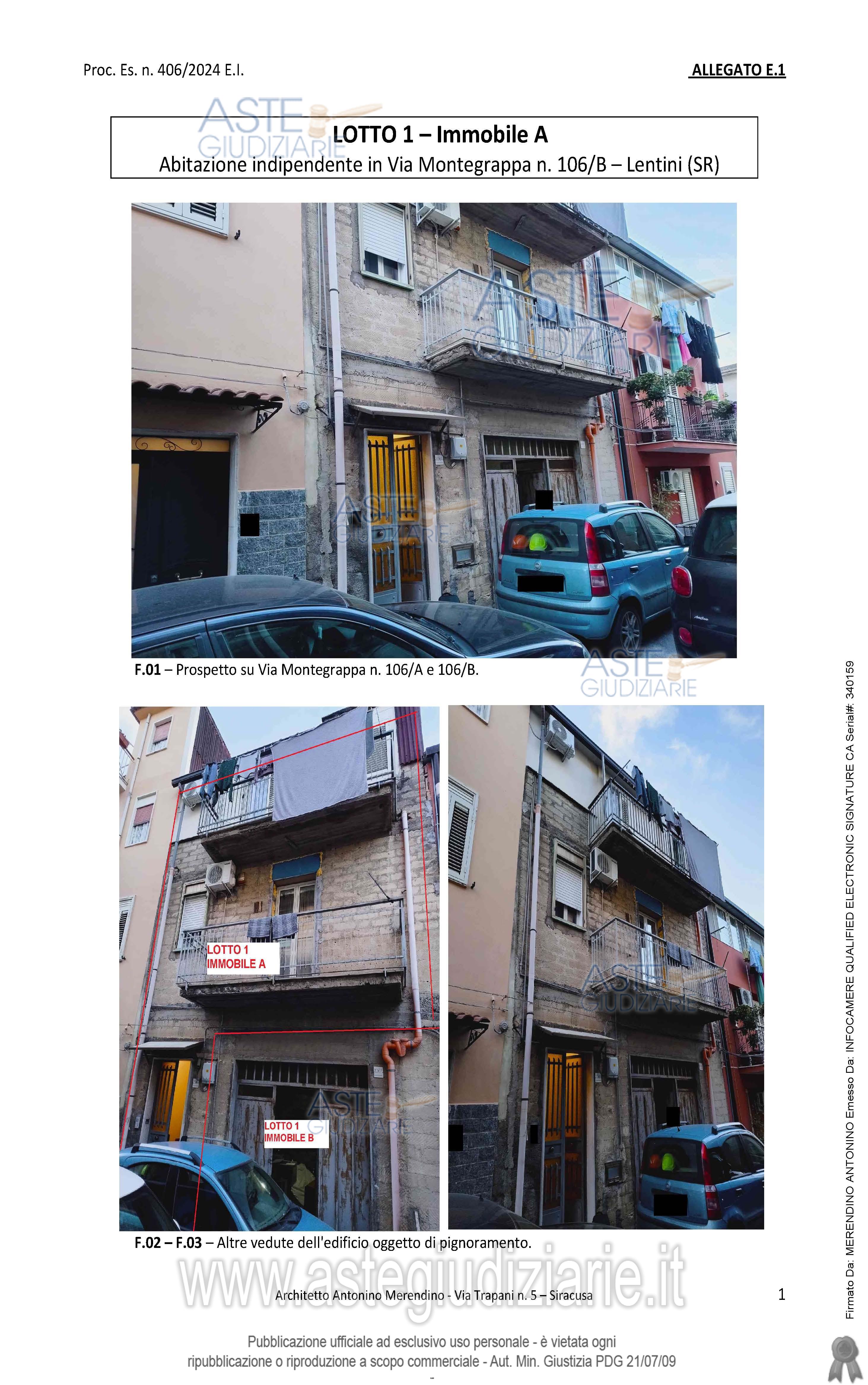 Fotografia del bene