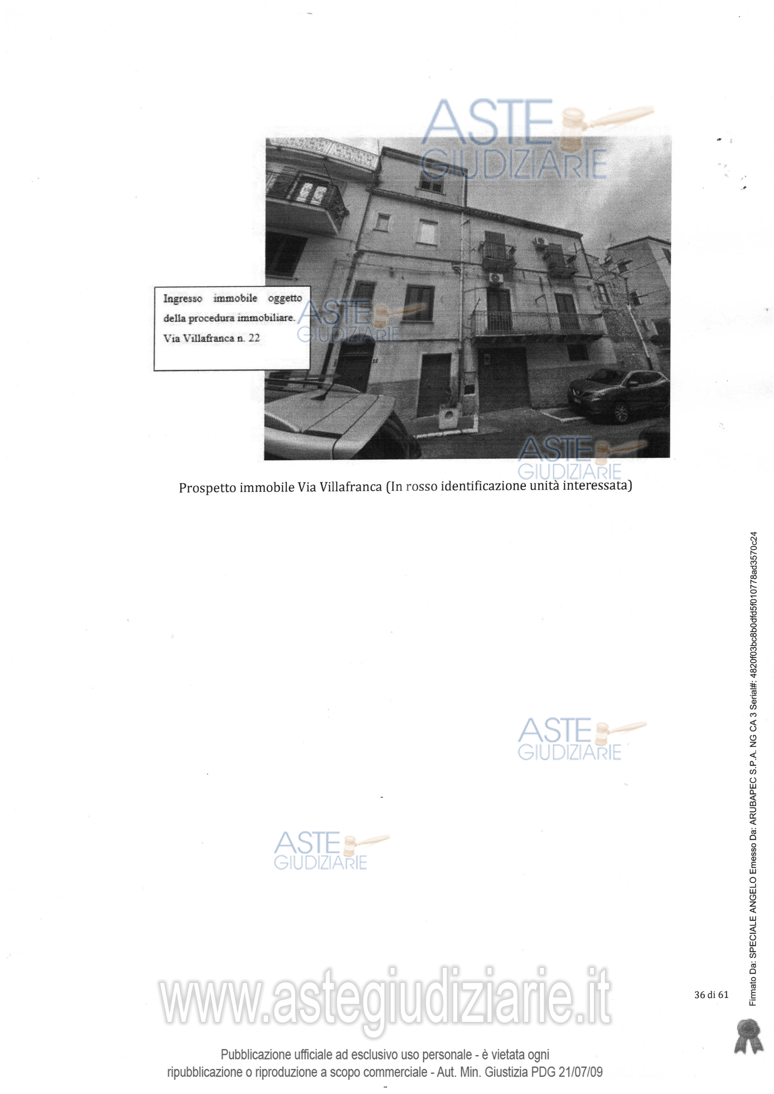 Fotografia del bene