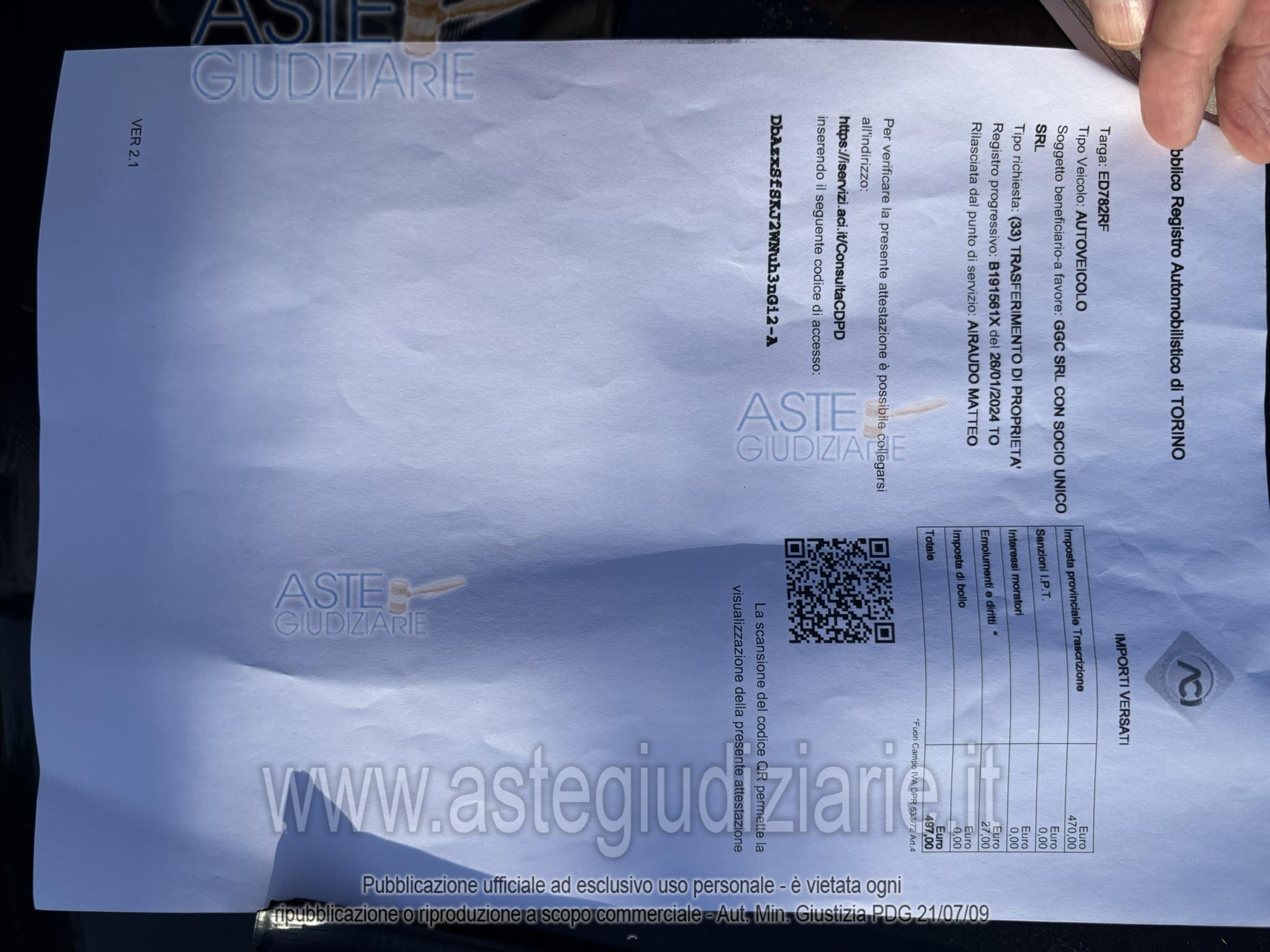Fotografia del bene