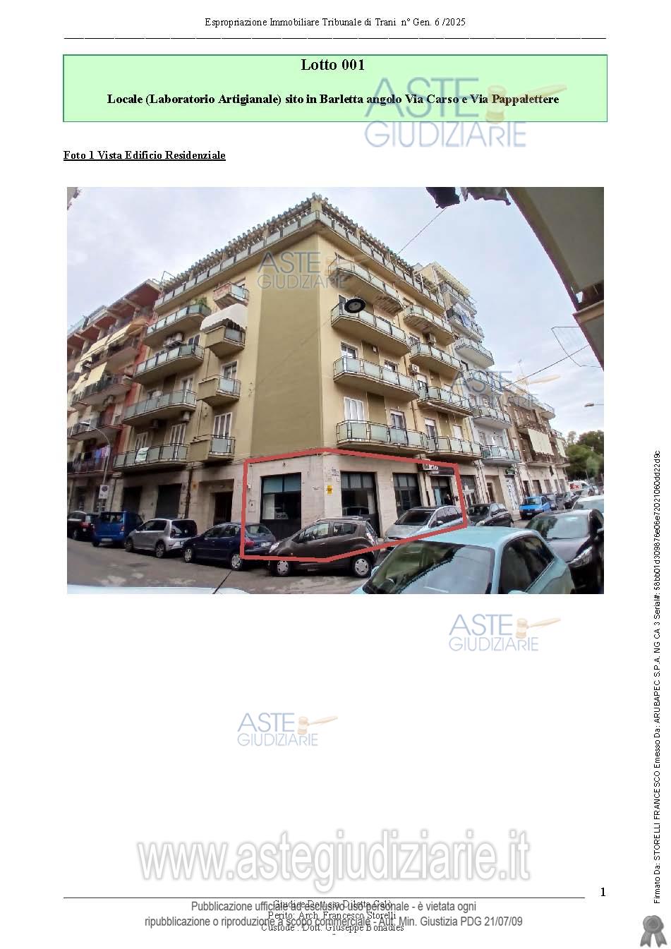 Fotografia del bene