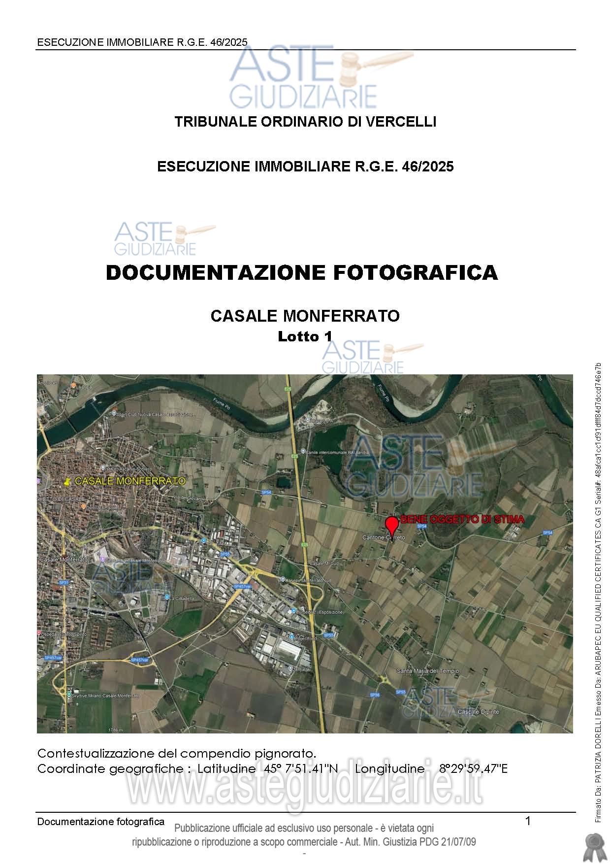 Fotografia del bene