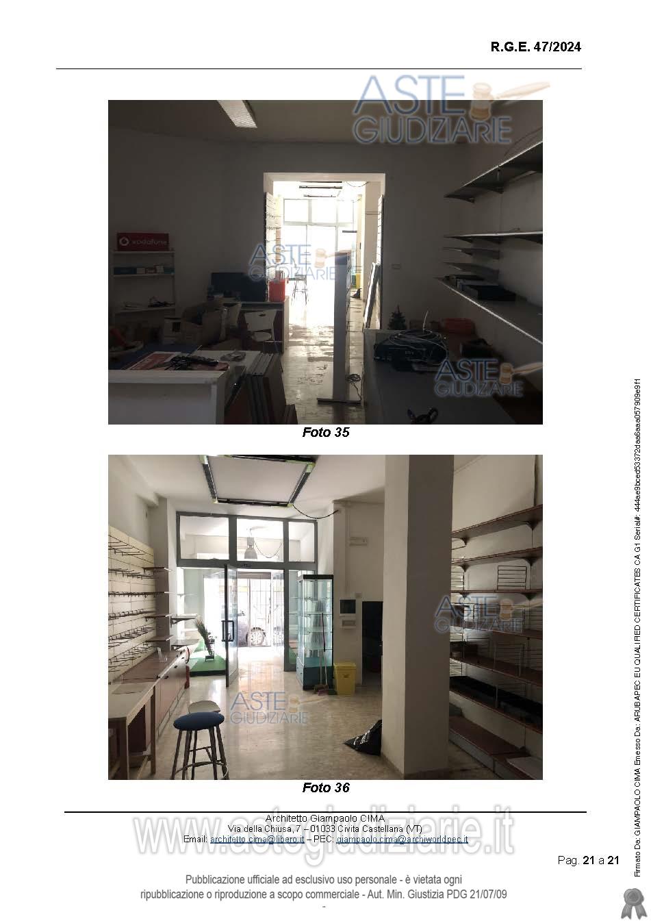 Fotografia del bene